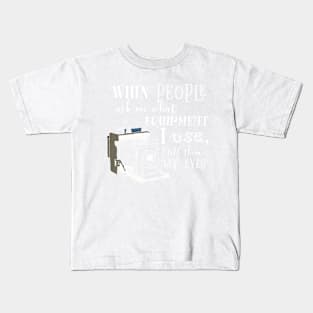 The eyes of the  photographer is the most important Kids T-Shirt